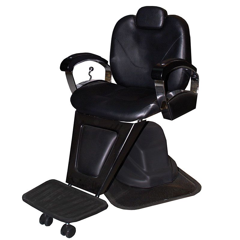 Fauteuil barbier reglable noir